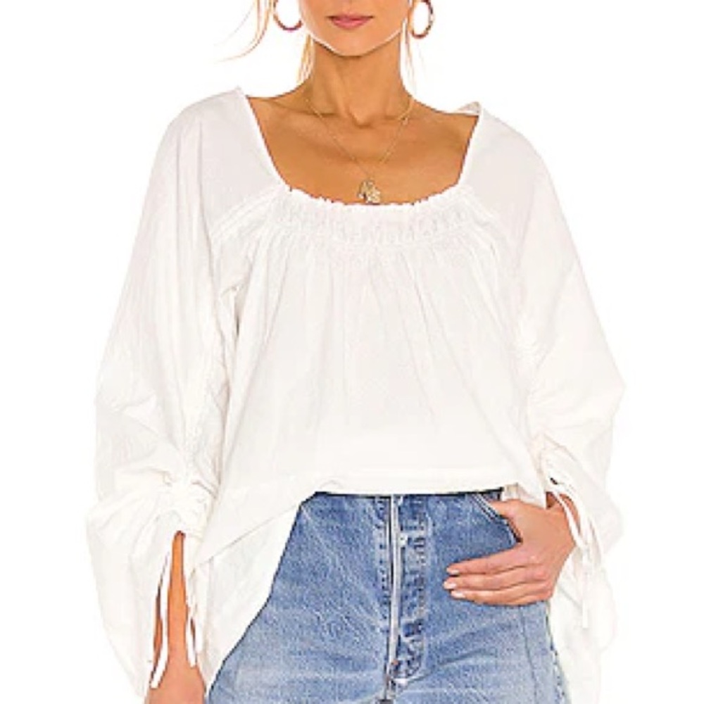NWT Free People Brynn Tunic - White Size XS